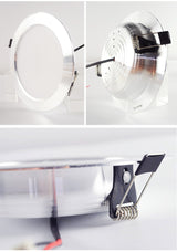 Kaguyahime LED Downlight Lamp 3W 5W 9W 12W 15W 18W 220V Gold/Silver Ultra Thin Down Light Aluminum Round Recessed Spotlight