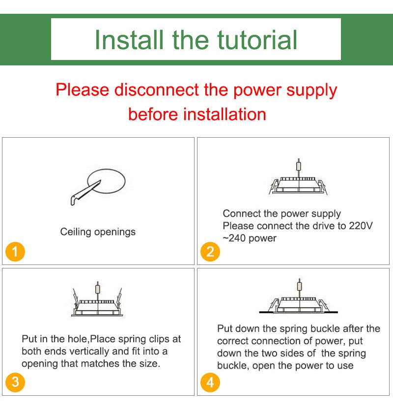 Kaguyahime LED Downlight Lamp 3W 5W 9W 12W 15W 18W 220V Gold/Silver Ultra Thin Down Light Aluminum Round Recessed Spotlight