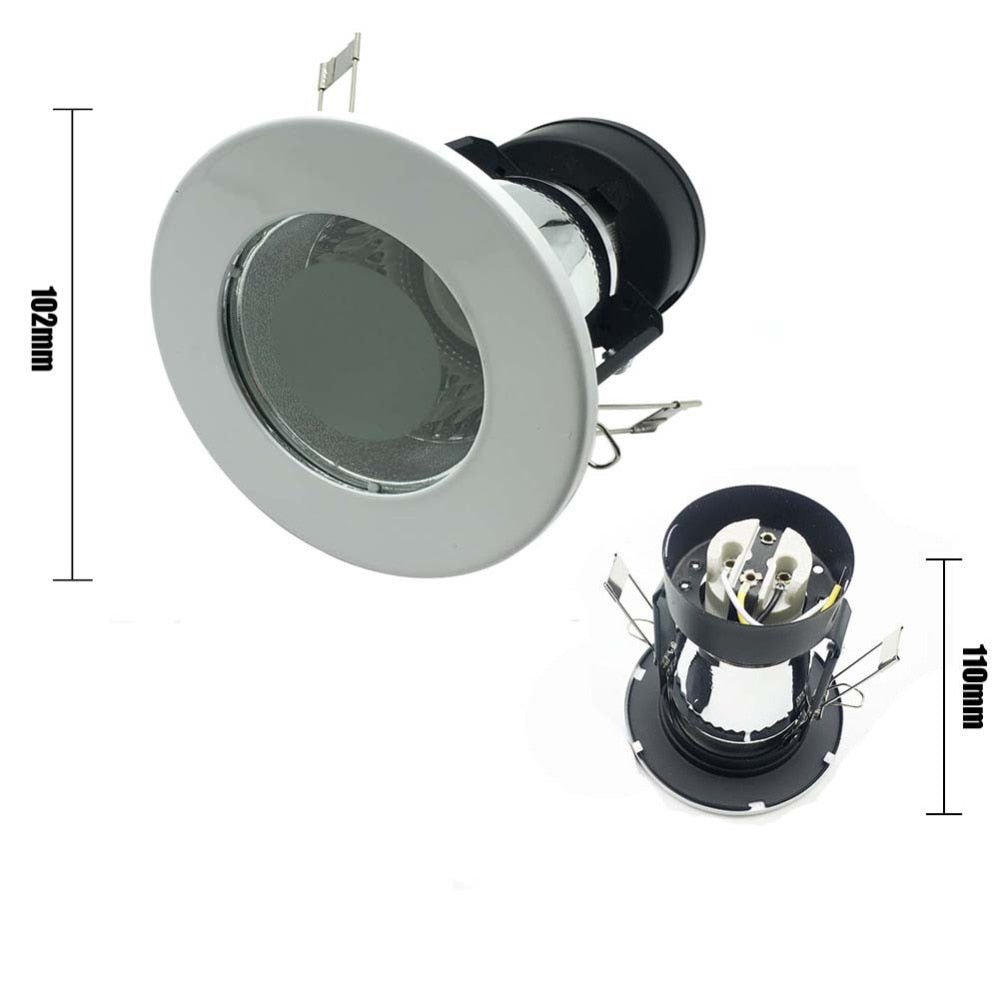 Recessed edison Ceiling Bathroom Downlight kit 70mm 90mm Cut Hole Spot Lamp Fitting Frame Bulb Replaceable E26 E27 Sockets