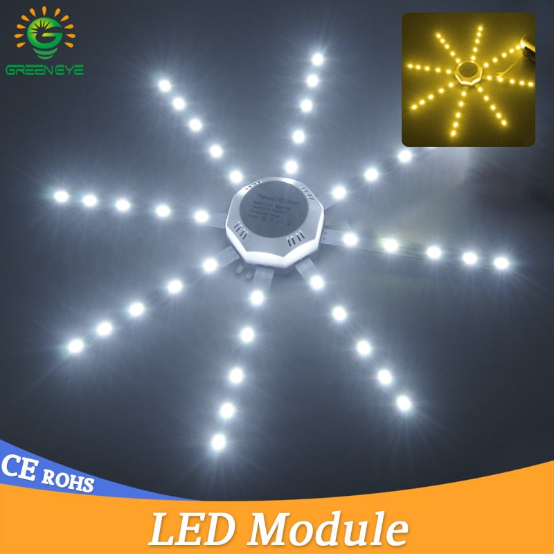 Led Downlight Accessory Octopus Magnetic plate Ring Light Led Lamp 12W 16W 20W 24W 220V For Ceiling Lamp Absorb dome Replace