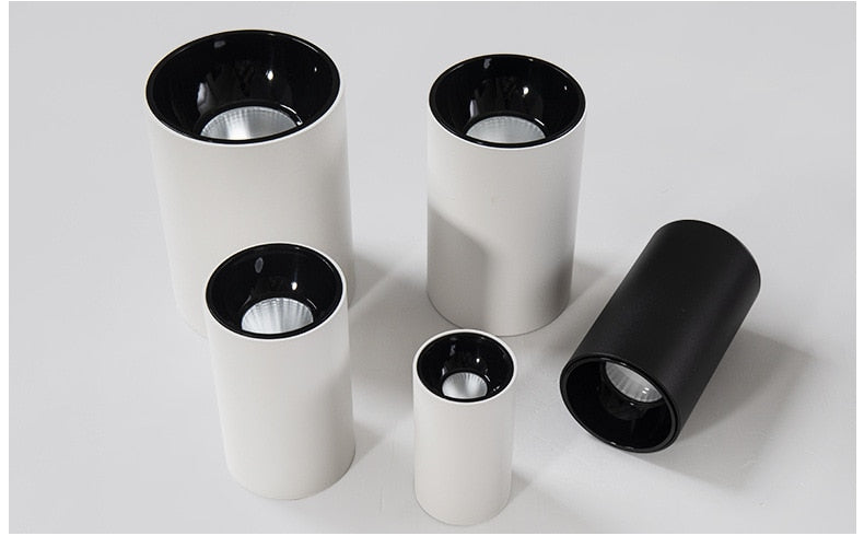 Round Dimmable Surface Mounted LED Downlights 7W 9W 12W 15W COB LED Ceiling Spot Lights AC110-220V LED Lamp Indoor Lighting