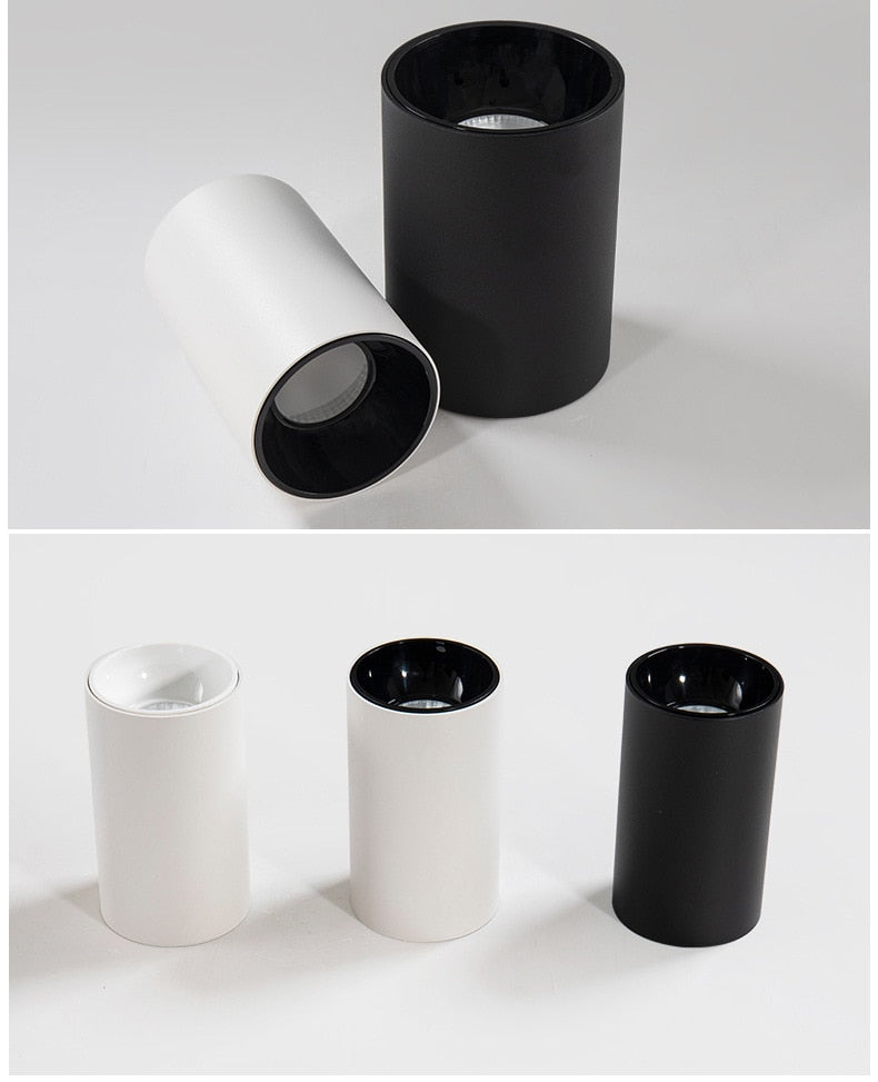 Round Dimmable Surface Mounted LED Downlights 7W 9W 12W 15W COB LED Ceiling Spot Lights AC110-220V LED Lamp Indoor Lighting