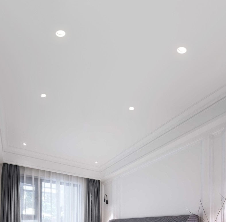 led cob recessed downlight 3w 5 7 12 15 18 white round led ceiling spot light