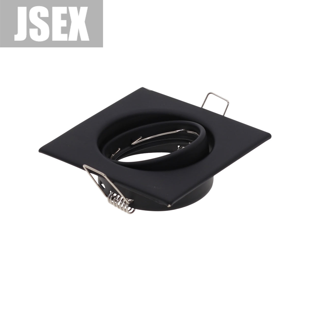Square Metal Black Recessed LED Ceiling Light Frame MR16 GU10 Bulb Fixture Downlight Holder GU10 Spot Light Fitting