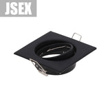 Square Metal Black Recessed LED Ceiling Light Frame MR16 GU10 Bulb Fixture Downlight Holder GU10 Spot Light Fitting