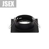 Square Metal Black Recessed LED Ceiling Light Frame MR16 GU10 Bulb Fixture Downlight Holder GU10 Spot Light Fitting