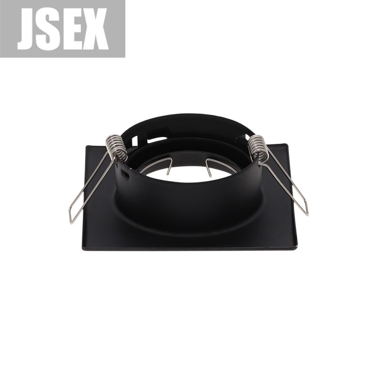 Square Metal Black Recessed LED Ceiling Light Frame MR16 GU10 Bulb Fixture Downlight Holder GU10 Spot Light Fitting