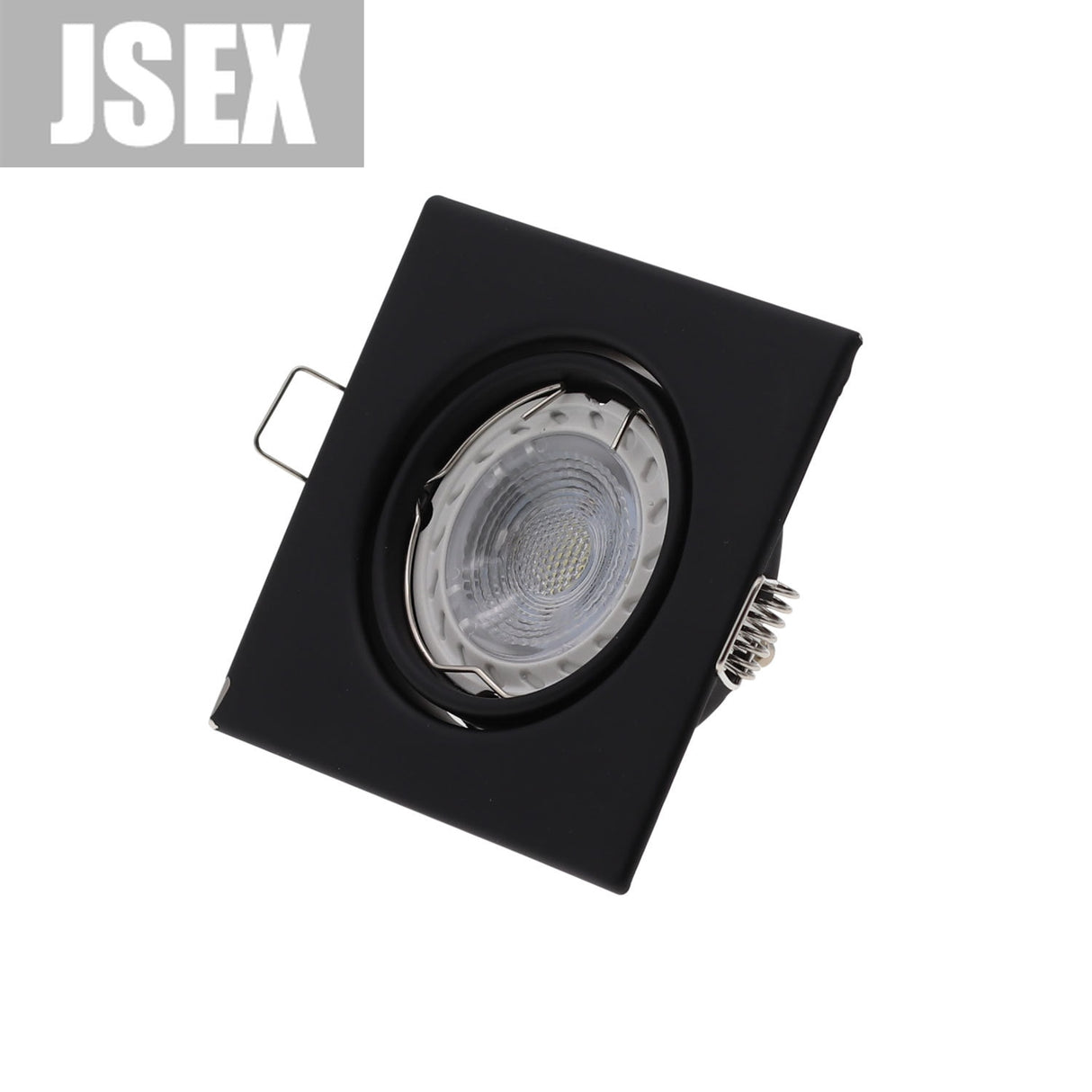 Square Metal Black Recessed LED Ceiling Light Frame MR16 GU10 Bulb Fixture Downlight Holder GU10 Spot Light Fitting