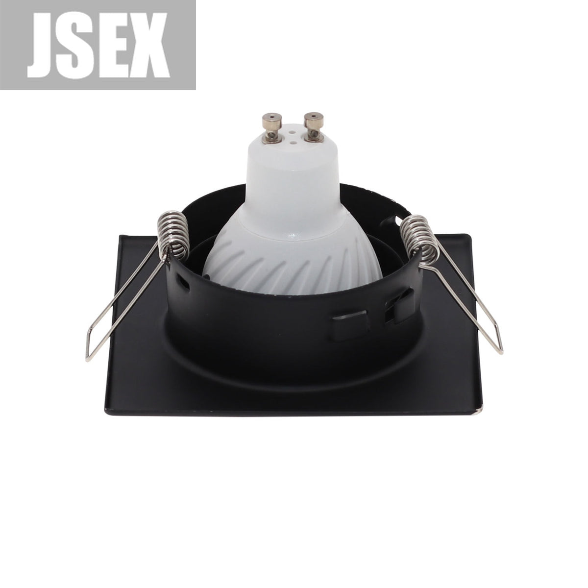 Square Metal Black Recessed LED Ceiling Light Frame MR16 GU10 Bulb Fixture Downlight Holder GU10 Spot Light Fitting