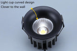 LED Dimmable Cob Spotlight Ceiling Light AC85-265V 7W 10W 12W 15W Aluminum Round Recessed Downlight