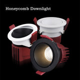 2021 New Honeycomb Downlight Led Ceiling Lamp Led Lighting For bedroom Living Room Corridor 7W 12W 15W Dimmable Indoor Lights