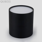 QIUBOSS Dimmable LED Surface Downlights 220V for Livingroom 15W LED Ceiling Spotlights COB Background Lighting Lamp for Bedroom