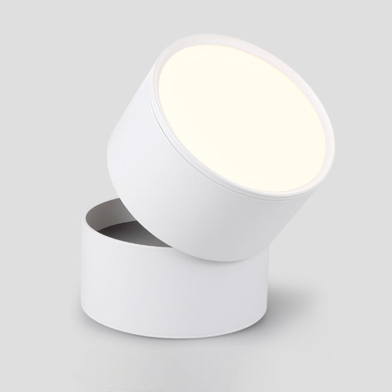 QIUBOSS Dimmable LED Surface Downlights 220V for Livingroom 15W LED Ceiling Spotlights COB Background Lighting Lamp for Bedroom