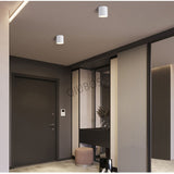 QIUBOSS Dimmable LED Surface Downlights 220V for Livingroom 15W LED Ceiling Spotlights COB Background Lighting Lamp for Bedroom