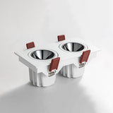 Angle Adjustable Anti-glare Square LED COB Recessed Downlight 7W 9W 12W 15W LED Ceiling Spot Light Kitchen Living room Indoor