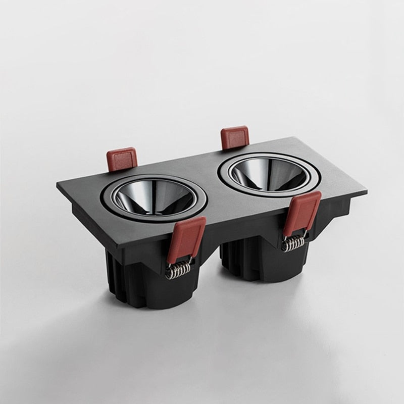 Angle Adjustable Anti-glare Square LED COB Recessed Downlight 7W 9W 12W 15W LED Ceiling Spot Light Kitchen Living room Indoor