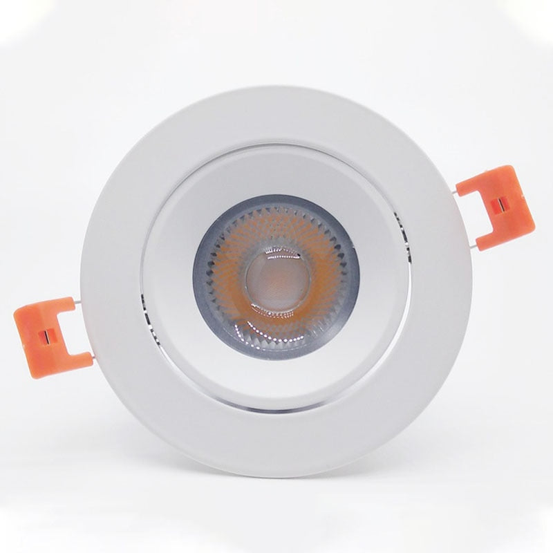 LED COB Downlight Dimmable 110V 220V 15W 20W 24W 30W Spot Light 4000K Ceiling Lamp For Indoor Lighting - Warm White