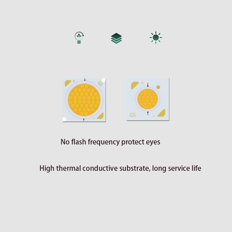 LED COB Downlight Dimmable 110V 220V 15W 20W 24W 30W Spot Light 4000K Ceiling Lamp For Indoor Lighting - Warm White