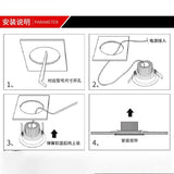 LED COB Downlight Dimmable 110V 220V 15W 20W 24W 30W Spot Light 4000K Ceiling Lamp For Indoor Lighting - Warm White