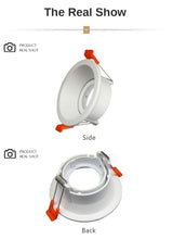 Adjustable LED Recessed Ceiling Downlight Mounting GU10/MR16 Socket Halogen Lamp Holder Base Frame Spot Lights Fitting Fixtures