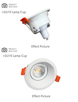 Adjustable LED Recessed Ceiling Downlight Mounting GU10/MR16 Socket Halogen Lamp Holder Base Frame Spot Lights Fitting Fixtures