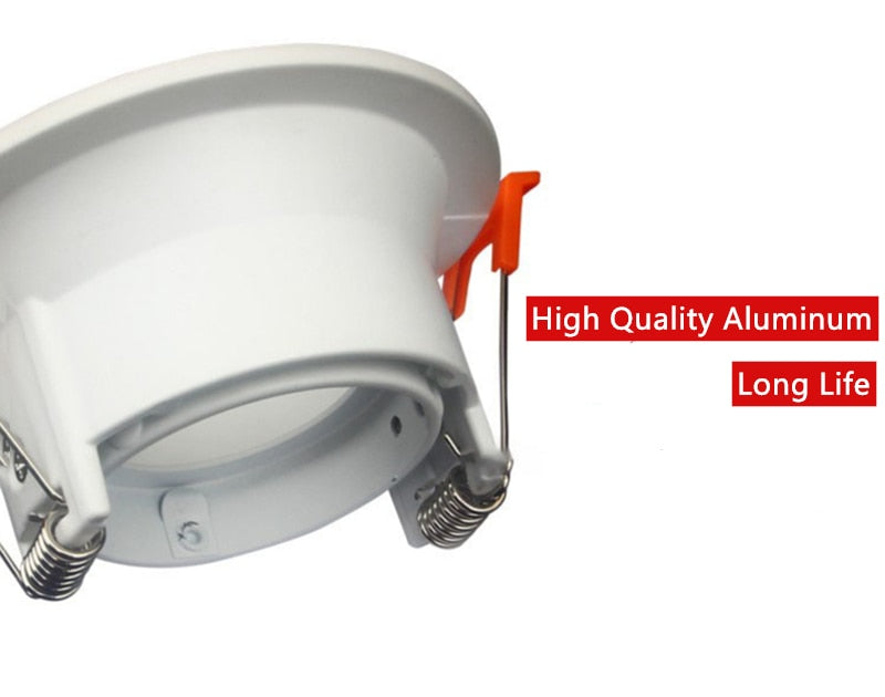 Adjustable LED Recessed Ceiling Downlight Mounting GU10/MR16 Socket Halogen Lamp Holder Base Frame Spot Lights Fitting Fixtures