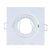 Zinc Alloy Square White/Satin Nickel Recessed LED Ceiling Adjustable Frame MR16 GU10 Bulb Fixture Fitting Downlight Holder