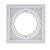 White Square Recessed Downlight Fitting Hole Ceiling AR111 Fitting Aluminum Led Ceiling Spot Down Light Housing