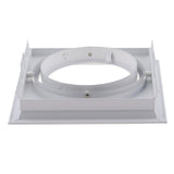 White Square Recessed Downlight Fitting Hole Ceiling AR111 Fitting Aluminum Led Ceiling Spot Down Light Housing
