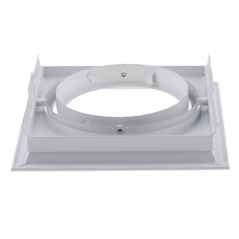 White Square Recessed Downlight Fitting Hole Ceiling AR111 Fitting Aluminum Led Ceiling Spot Down Light Housing