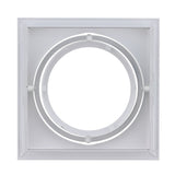 White Square Recessed Downlight Fitting Hole Ceiling AR111 Fitting Aluminum Led Ceiling Spot Down Light Housing