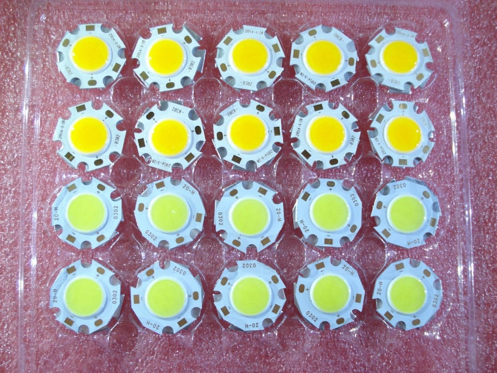 led cob chip 240-1200lm Side 11-20MM Chip On Board 10PCS COB 3W 5W 7W 10W Spot Lights bulb spotlight Downlight  LED COB LIGHTING
