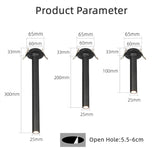 Modern Recessed LED Ceiling Lamp Long Tube 7W COB Dimmable Downlight AC85-265V Rotatable Living Room Aisle Spot Lighting Fixture