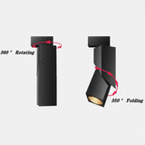 Folding 360° Rotation Dimmable LED Downlights 15W/20W COB LED Ceiling Spot Lighting 85-265V LED Background Lamps Indoor