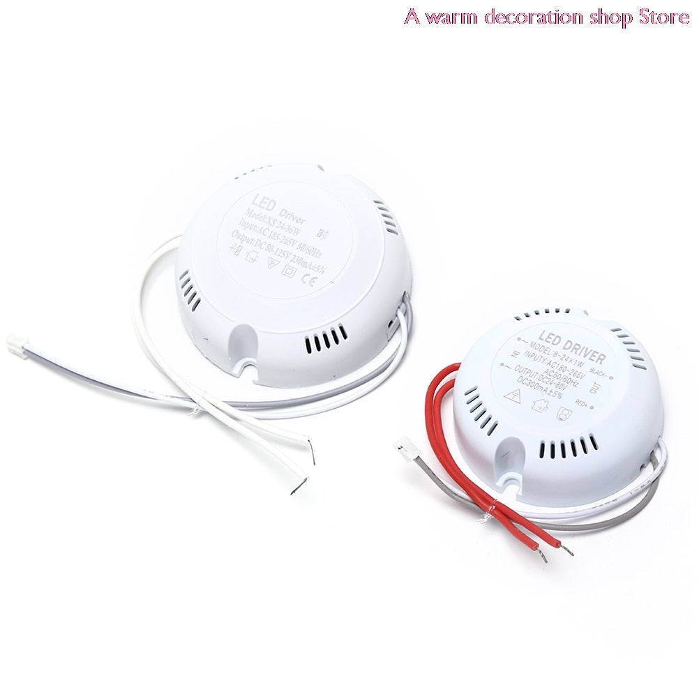 LED Driver Power Supply Ceiling Driver 24W 36w 220v Round Driver Lighting Transform For LED Downlights Lights Spot LED