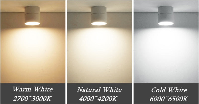 Cylindrical Folding Dimmable LED Downlights 7W 10W 15W LED Ceiling Spotlights AC110-240V LED Ceiling Lamps Indoor Lighting