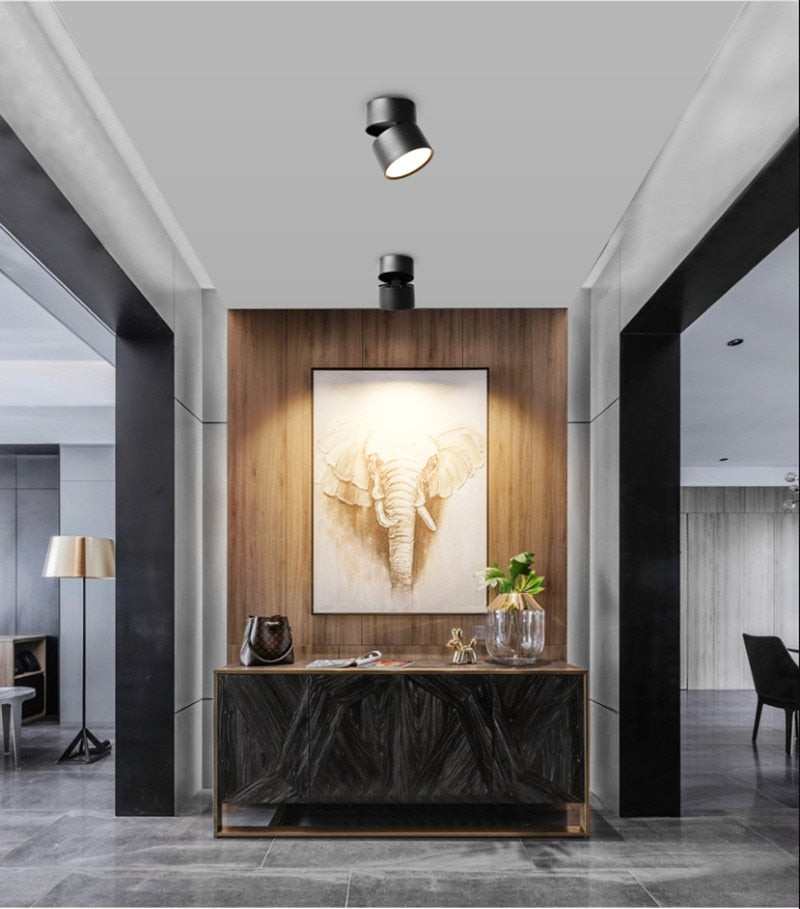 Cylindrical Folding Dimmable LED Downlights 7W 10W 15W LED Ceiling Spotlights AC110-240V LED Ceiling Lamps Indoor Lighting