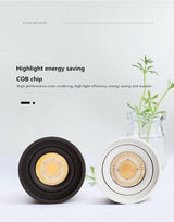 2021 new style Dimmable LED Surface mounted Downlight 9W 12W 15W 20W Ceiling Lamp Spotlight angle adjustable ceiling type household