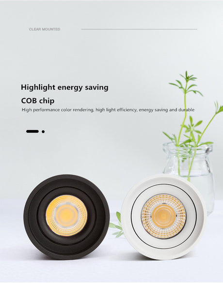 2021 new style Dimmable LED Surface mounted Downlight 9W 12W 15W 20W Ceiling Lamp Spotlight angle adjustable ceiling type household