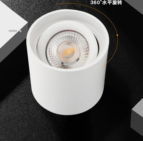 2021 new style Dimmable LED Surface mounted Downlight 9W 12W 15W 20W Ceiling Lamp Spotlight angle adjustable ceiling type household
