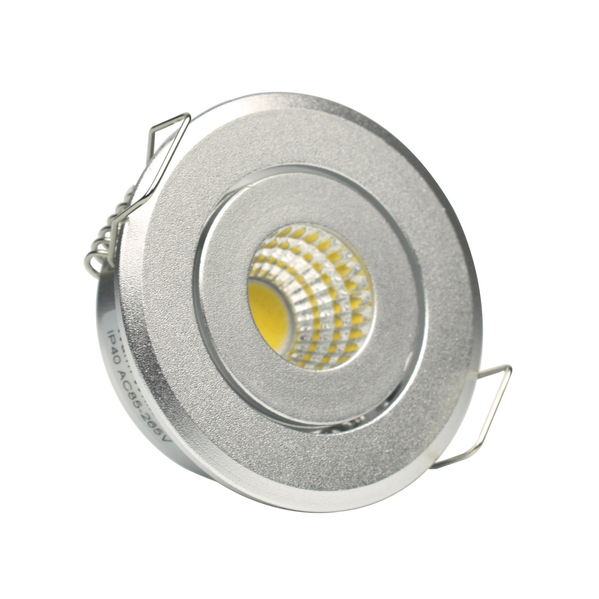 MINI downlights cob with Drivers AC85-265V Showcase Jewery Cabinet Lighting Black White Silver shell led cob downlight 10pcs/lot