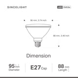 E27 LED Reflector Spotlight With 10W,2700K,850 Lumens (PAR30S/Non-Dimmable/Anti-Glare Led Light Bulb/Downlights)Quick Delivery