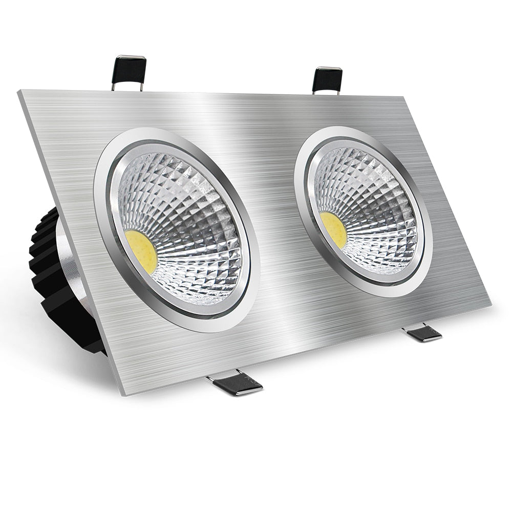 Square Dimmable Recessed LED Downlights 14W 18W 24W COB LED Ceiling Lamps AC85-265V LED Ceiling Spot Lights Indoor Lighting