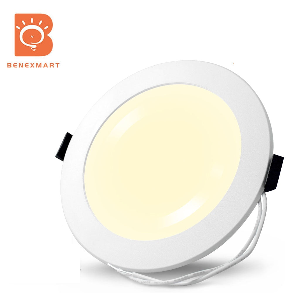 Benexmart Zigbee 3.0 LED Ceiling Light 3.5inch with Dual White Downlight Smart Round Spotlighting Tuya Smartthings Alexa Google