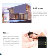 Benexmart Zigbee 3.0 LED Ceiling Light 3.5inch with Dual White Downlight Smart Round Spotlighting Tuya Smartthings Alexa Google