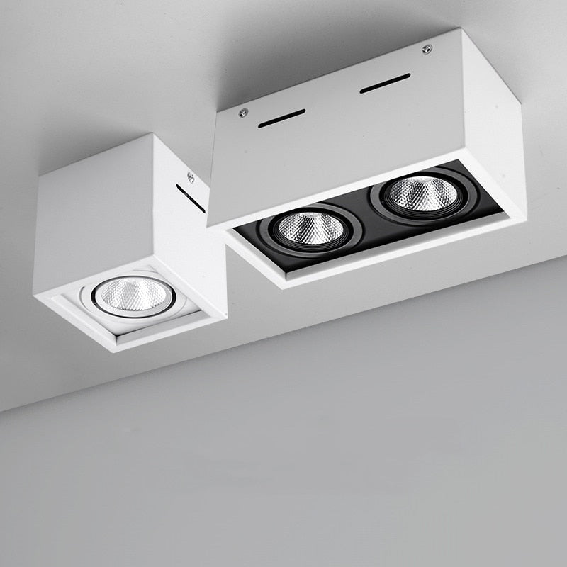 High-quality black and white bright decorative edge LED COB dimmable downlight ac85-265V 10W 20W LED ceiling spotlight