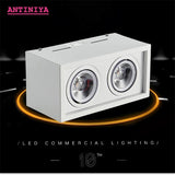 High-quality black and white bright decorative edge LED COB dimmable downlight ac85-265V 10W 20W LED ceiling spotlight