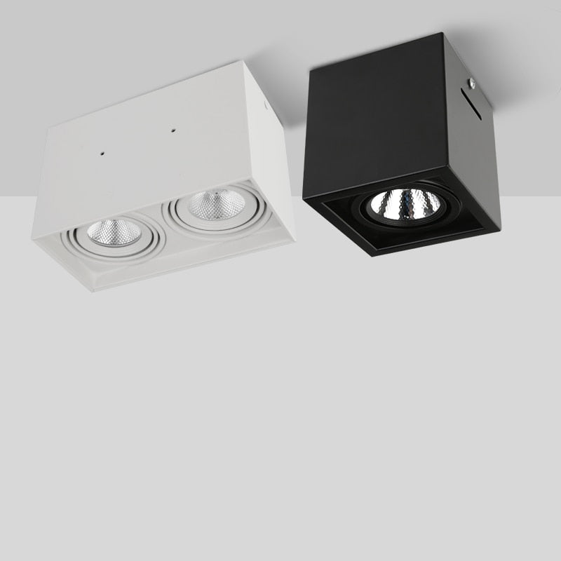 High-quality black and white bright decorative edge LED COB dimmable downlight ac85-265V 10W 20W LED ceiling spotlight