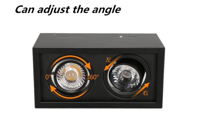 High-quality black and white bright decorative edge LED COB dimmable downlight ac85-265V 10W 20W LED ceiling spotlight