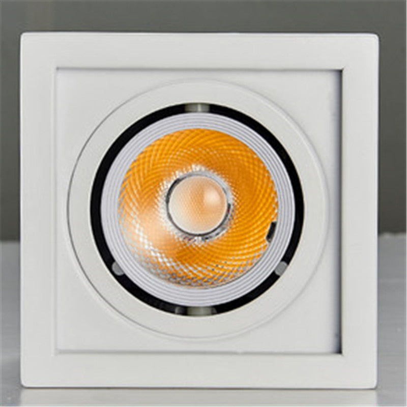 High-quality black and white bright decorative edge LED COB dimmable downlight ac85-265V 10W 20W LED ceiling spotlight